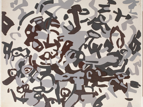 Carla Accardi, <em>Grande grigio bruno</em>, 1954. Olio su tela, 128x158 cm. CSAC, Università di Parma