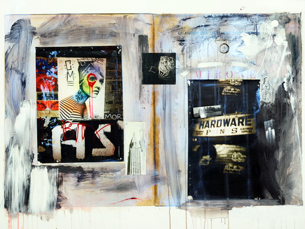 Francesca Galliani, <em>Senza titolo</em>, 2014, fotografia, pittura, elementi di collage su carta, cm. 100 x 125 - Courtesy Galleria d'Arte Maggiore G.A.M., Bologna