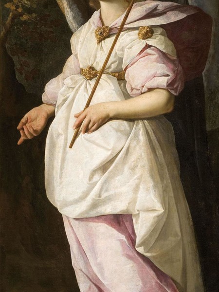 Francisco de Zurbarán, L’arcangelo Gabriele, c. 1631-32, Olio su tela, cm 146,5 x 61,5. Montpellier Agglomération, Musée Fabre