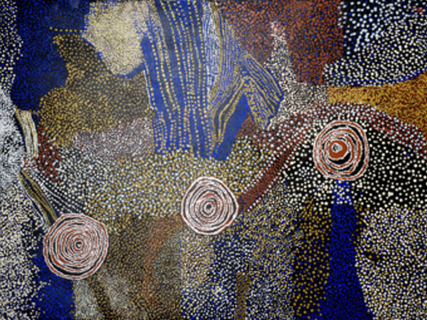 Bill Whiskej, Rockholes near the Olgas, 2006 acrilico su tela, 183 x 122 cm