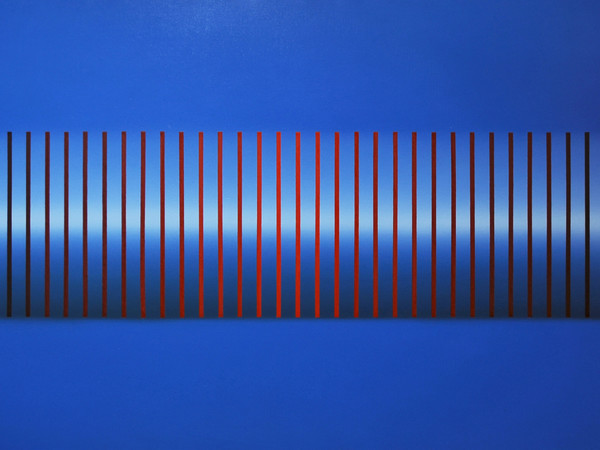 Ping Li, Spazio 02, 2015, olio su tela, 100x150 cm