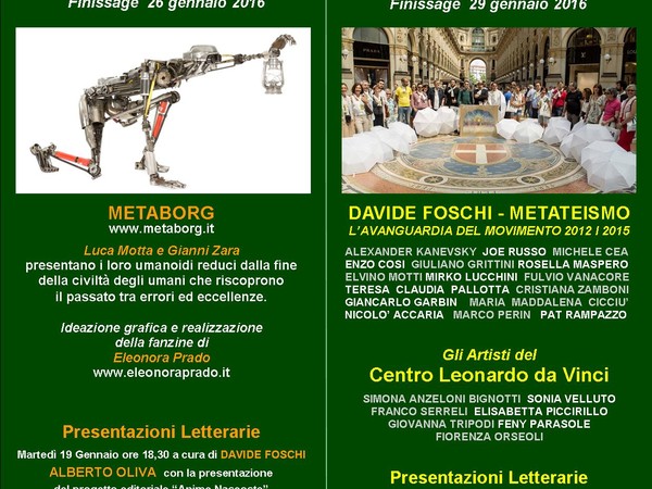 Metaborg / Davide Foschi. Metateismo. L'avanguardia del movimento 2015/2016, Milano