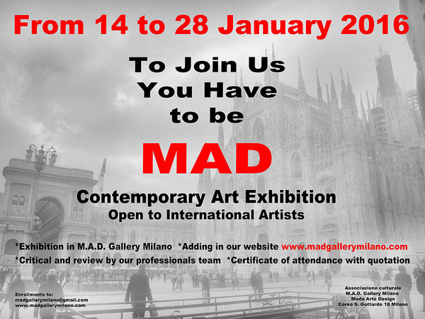 Contemporary Art Exhibition, M.A.D. Gallery, Milano