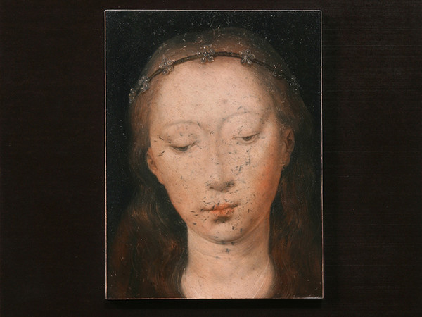 Nicola Samorì, Madonna dello zucchero, 2016. Olio su tavola 