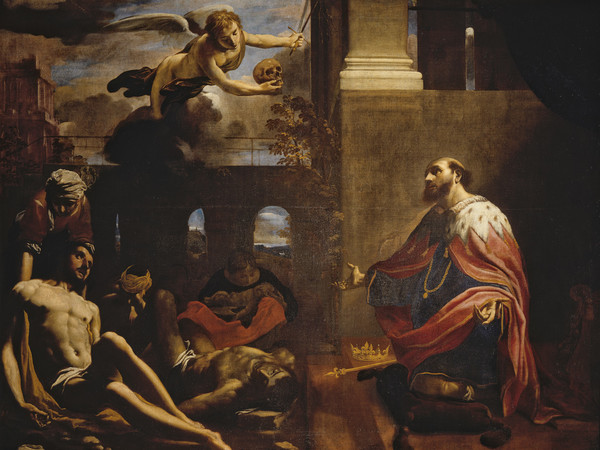 Carlo Bononi, San Ludovico scongiura la peste, 1632, Olio su tela, 180 x  140 cm  | Courtesy of Palazzo dei Diamanti, Ferrara, 2017