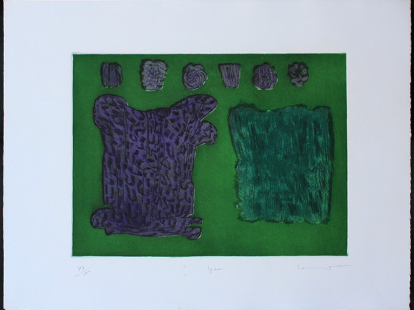 Pietro Consagra, IGIEA, 1973. Acquaforte e acquatinta, 49,3 X 64,7 Edizioni Nuovo Sud, Palermo; Stamperia Romero, Roma