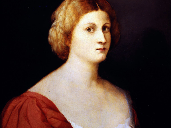 Jacopo Palma Il Vecchio. Recto: Ritratto di donna, 1515 circa, olio su tavola. Galleria degli Uffizi