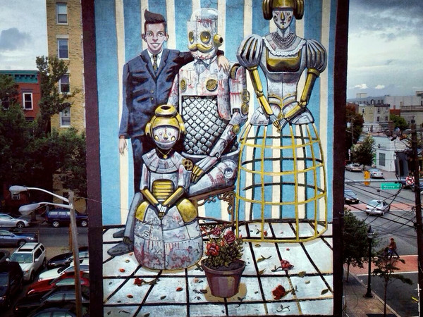 Pixel Pancho, Family Robot, New Jersey City, USA, 2014