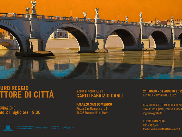 Mauro Reggio, Ponte Elio, 2011, olio su tela, 80x220 cm