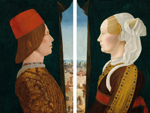 Ercole de’ Roberti, Dittico Bentivoglio (Giovanni II e Ginevra Bentivoglio), 1473-74. Tempera su tavola, cm. 54x38, 1, 53,7x38,7. Washington, National Gallery of Art, Samuel H. Kress Collection