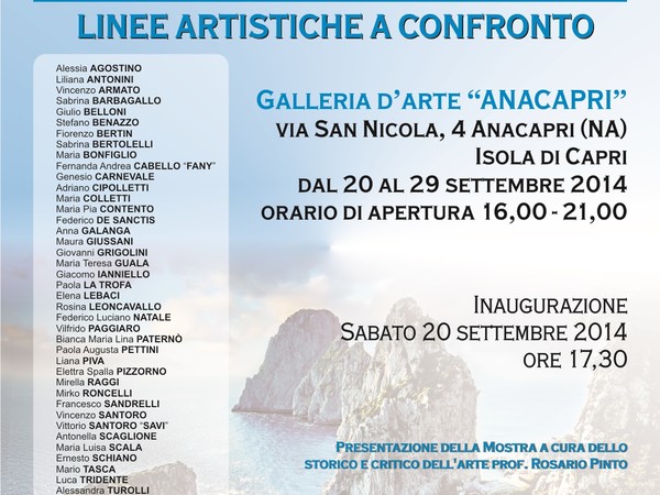 Linee artistiche a confronto, Galleria d’Arte “Anacapri”, Anacapri (NA)