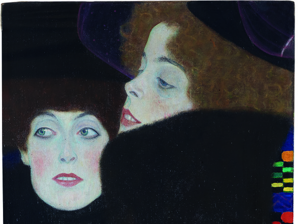 Gusatv Klimt, Amiche I (Le sorelle), 1907, Olio su tela | © Klimt Foundation, Wien