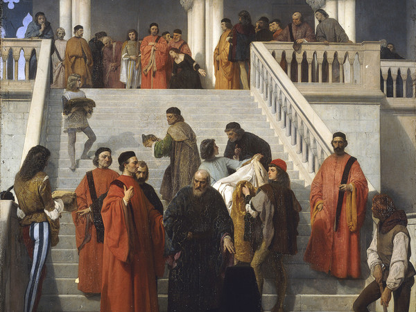 Francesco Hayez, Gli ultimi momenti del doge Marin Faliero sulla scala detta del piombo, 1867.