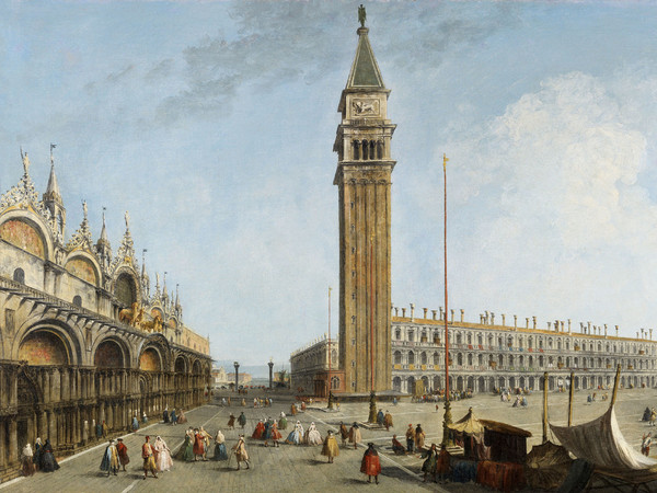 Michele Marieschi, Piazza San Marco, olio su tela, 57 x 85 cm. Milano, collezione privata