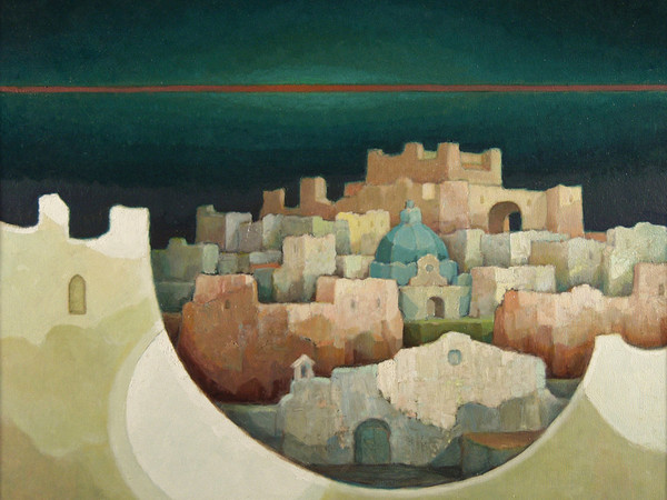 Renzo Collura, Borgo medievale di Alcamo Marina, 1980