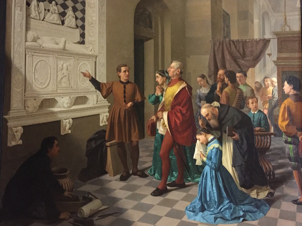 Giovanni Beri, Bartolomeo Colleoni si reca a visitare la tomba della figlia Medea scolpita da Giovanni Antonio Amadeo