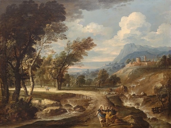  Giuseppe Zola, Andata ad Emmaus, olio su tela, 161x201 cm.