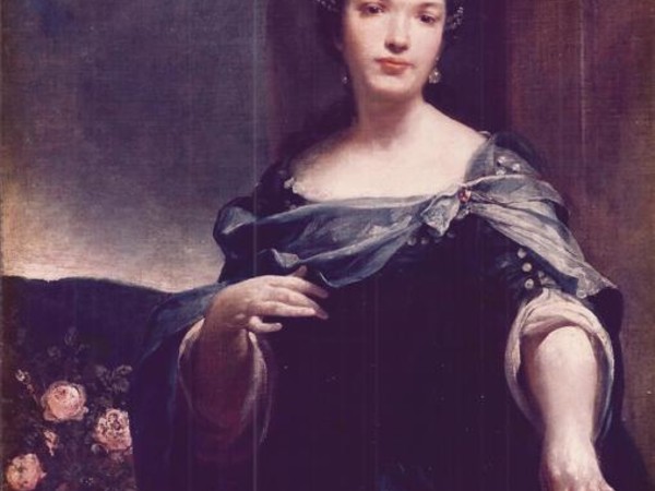 Giuseppe Maria Crespi, Ritratto di donna in veste di Cleopatra, 98,5x78,5 cm, olio su tela. Collezione privata