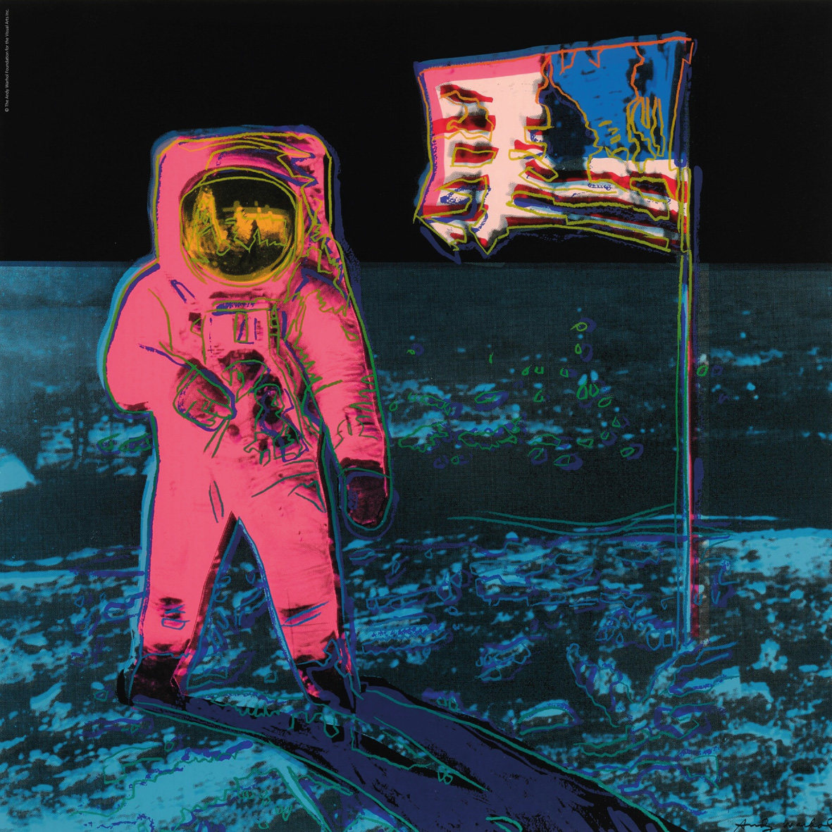 Immagine:Andy Warhol, Moonwalk, 1987, serigrafia, The Andy Warhol Foundation for the Visual Arts