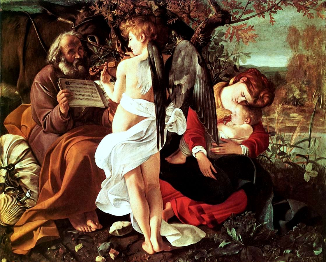 Caravaggio - Riposo durante la Fuga in Egitto