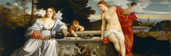  Tiziano Vecellio, Amor sacro e Amor profano, 1514, Galleria Borghese, Roma 
