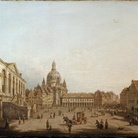 Pietro Bellotti, Dresda: il mercato nuovo dallo Jüdenhof, cm 60,5 x 88. Londra, Rafael Valls Ltd.