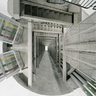 Edgar Martins (Évora, Portogallo, 1977), Centrale elettrica Alto Rabagão: barra collettrice (vista dalla sala macchine), 2011, C-print, 150 x 120 cm, The Time Machine | © Edgar Martins