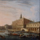 Pietro Bellotti, Il Molo verso ovest con il Palazzo Ducale, cm 38 x 48,5. Londra, collezione privata