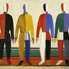 Kazimir Severinovič Malevič, Sportivi, 1930-31, Olio su tela | © State Russian Museum, St. Petersburg