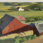 Edward Hopper, Cobbs Barns Distant, 1930-1933, Olio su tela, 109.5 x 74 cm, Whitney Museum of American Art, New York, legs de Josephine N. Hopper | © Heirs of Josephine Hopper / 2019, ProLitteris, Zurich | Foto: © 2019. Digital image Whitney Museum of American Art / Licensed by Scala