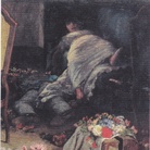 Angelo Morbelli (1854-1919), Asfissia!, 1884, Parte destra, 98 x 159 cm, Collezione privata | Foto: repro from art book via Wiki Commons