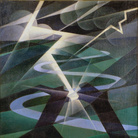 Alessandro Bruschetti, Il fulmine, 1932, Olio su tela, 91 x 110 cm, Collezioni d’Arte e di Storia della Fondazione Cassa di Risparmio in Bologna
