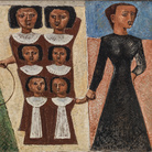 Massimo Campigli, Le educande (Passeggiata delle educante), 1929 - 1930, Olio su tela, 88 x 110 cm, Mart, Museo di Arte Moderna e Contemporanea di Trento e Rovereto, Collezione VAF-Stiftung, MART 692 | © Archivio Fotografico Mart