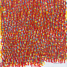 Farhan Siki, What are you trying to erase? #1, 2015, Alkyd enamel, spray paint on canvas, 87 x 76 cm | Courtesy of Farhan Siki & Banca Generali Private Banking