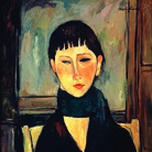 Amedeo Modigliani, Ritratto di Maria, 1918 circa, Olio su cartone, 54 x 66 cm, USA, Collezione privata | Courtesy of Palazzo Ducale, Genova 2017