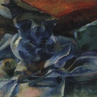Umberto Boccioni, Natura morta di terraglie, posate e frutti, 1916, cm 35x50, Museo del Novecento, Milano