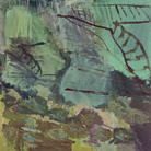 Per Kirkeby, Avanti e indietro I / Hin und Her I, 1993, Olio su tela, 122x122 cm | Courtesy of Galerie Michael Werner, Märkisch Wilmersdorf