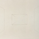 Giulio Paolini, Equivalenza, 1975, Matita e chiodi su tela preparata, 150 x 100 cm | Foto: Antonio Maniscalco