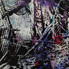 Farhan Siki, Arise (Homage to Santa Maria Delle Grazie) #2, 2015, Spray paint on canvas, 150 x 150 cm | Courtesy of Farhan Siki & Banca Generali Private Banking