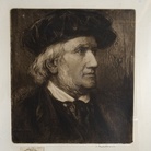 Lionello Balestrieri, Ritratto di Wagner, s.d. acquaforte e acquatinta su carta, Collezione Barillà