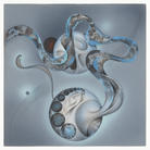 Tatsuo Ikeda, BRAHMAN: Chapter 4: Helix Granular Movement-6, 1979. Acrylic on paper, 15 1/2 &times; 15 1/2 in (39.37 &times; 39.37 cm). The Rachofsky Collection, Dallas