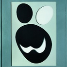 Jean Arp, Tete, 1957, cartone forato dipinto