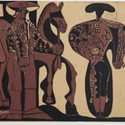 Pablo Picasso, Picador and torero awaiting the Parade of the Quadrilla, 8.9.1959 linografia a colori, “Epreuve d’essai”,2° e ultimo stato, 599x750 mm. Kunstmuseum Pablo Picasso Münster 