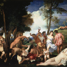 Tiziano Vecellio (1490 - 1576), Baccanale degli Andrii, 1523-1526, Olio su tela, 173 x 193 cm, Madrid, Museo del Prado