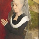 Hans Memling, Ritratto di una donna in preghiera, 1490 ca, olio su tavola, 45x32,5