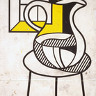 Roy Lichtenstein, Picture and Pitcher (Study), 1978. Tape, painted paper and graphite pencil on board, 244.5x119.4 cm / 233.4x101.6 cm. Private collection