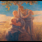 Gaetano Previati, Georgica, 1905, olio su tela, cm 168 x 215. Città del Vaticano, Musei Vaticani, inv. 43354. Foto © Governatorato dello Stato della Città del Vaticano - Direzione dei Musei