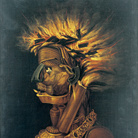 Giuseppe Arcimboldo, Il Fuoco, Post 1566, Olio su tela, 55.5 x 74 cm, Svizzera, Collezione privata