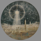 Dmitry Plavinsky, Cosmic phenomenon over Jerusalem, 2000, Tela, tecnica mista