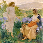 Alfredo Savini (Bologna, 1868 - Verona, 1924), Auxilium ex alto, 1896, Olio su tela, 245 x 276 cm